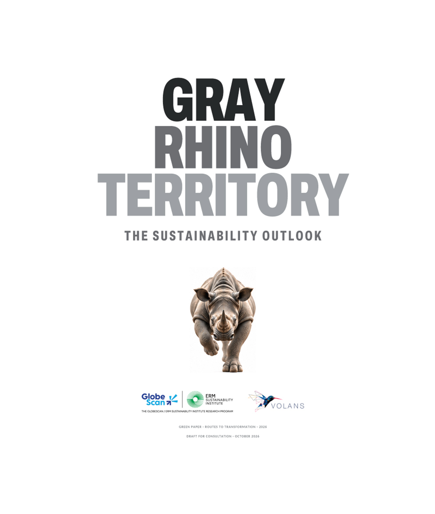 Gray Rhino Territory: The Sustainability Outlook