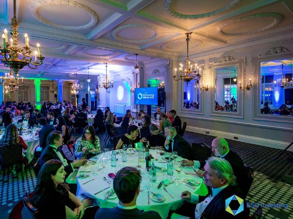 The delegates and finalists at the ESG investing awards