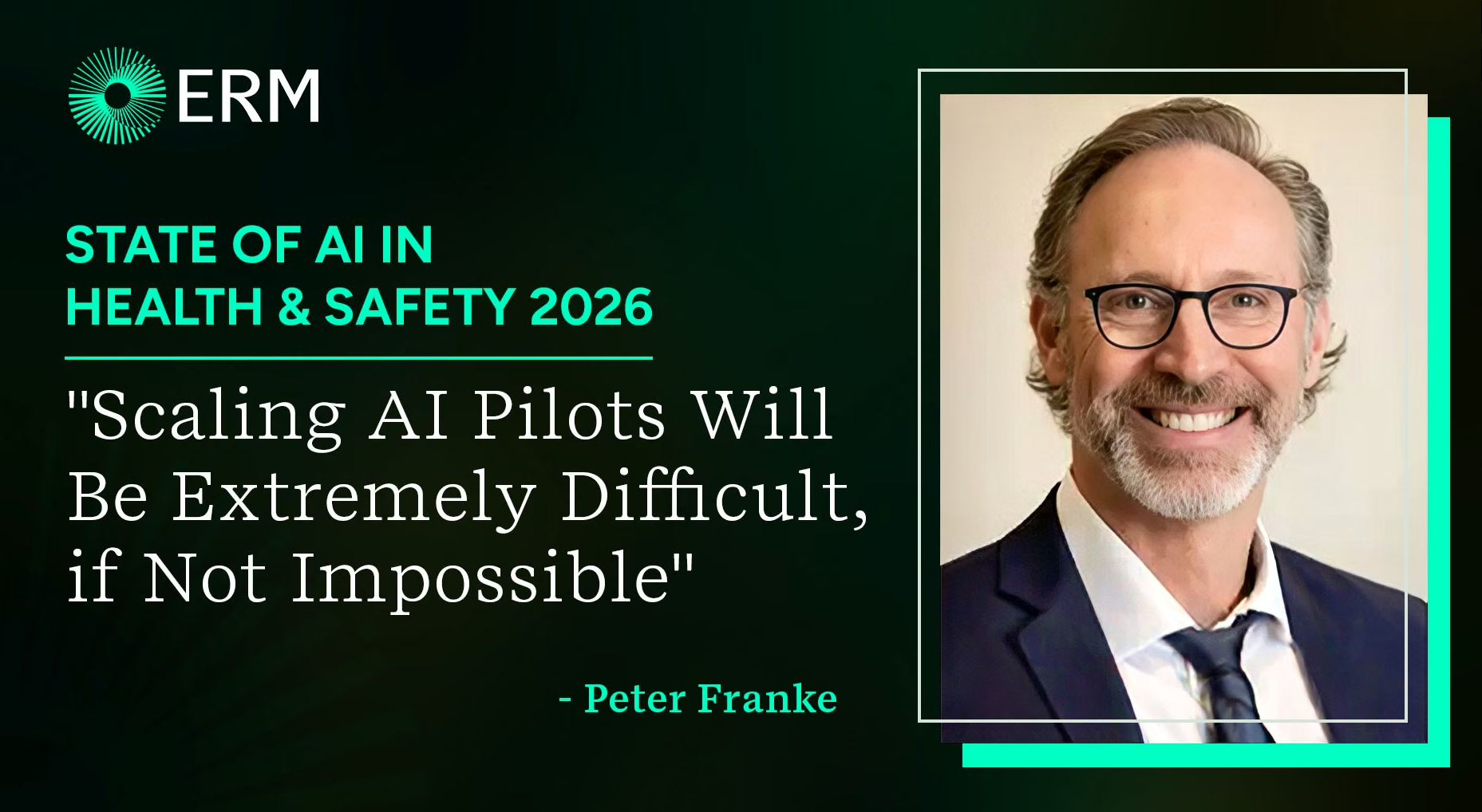 Peter Franke, ERM’s Digital Services Lead for EMEA, shares a common mistake he sees leaders make on their AI journey.
